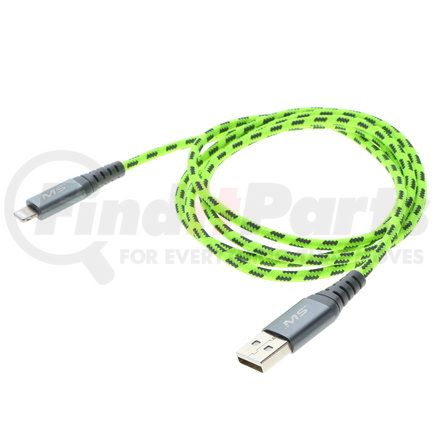Mobile Spec MBSHV0422 USB Charging Cable - Lightning To USB-A Cable, 4 ft., Hi-Visibility