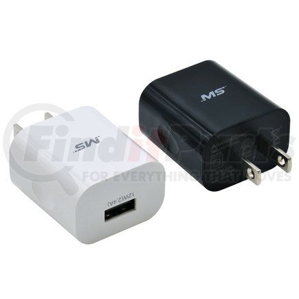 MOBILE SPEC MBS01198Q - electric vehicle charge port - ac charger, 12w, single, black/white