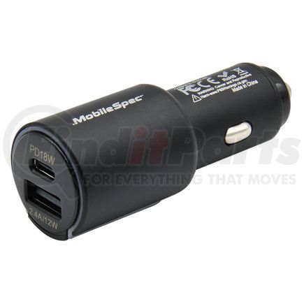 MOBILE SPEC MB01402 - car charger - 30w, dual port
