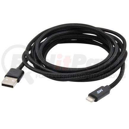 Mobile Spec MB06623 USB Charging Cable - Lightning To USB Cable, 10 ft., Black