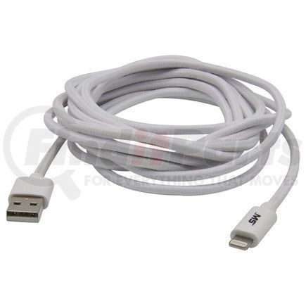 Mobile Spec MB06624 USB Charging Cable - Lightning To USB Cable, 10 ft., White