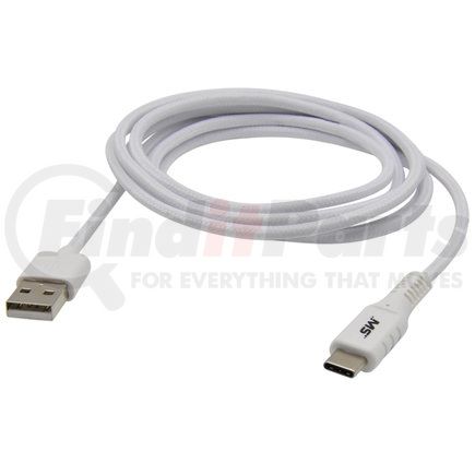 Mobile Spec MB06634 USB Charging Cable - Micro To USB-C Cable, 10 ft., White
