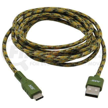 Mobile Spec MB06635 USB Charging Cable - USB-C Cable, Camo, 10 ft.