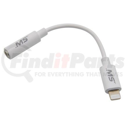 Mobile Spec MB12280 USB Charging Cable - Lightning Adapter, 3.5mm Cable, White