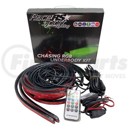 RACE SPORT RSUCACS Underbody Kit, RGB Chasing Style 6-Piece, LED, with ColorADAPT Remote and ColorSMART APP Control Options