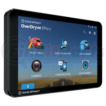 Rand McNally 8PROII GPS Navigation System - Overdryve 8 PRO II, Wireless, Bluetooth, 8" Display, Build in Sirius XM