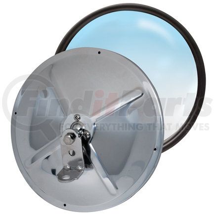 RoadPro RP-19S Door Mirror - 8.5", Stainless Steel, Convex