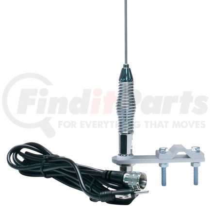 RoadPro RP-557 Mirror Mount - Aluminum, AM/FM Antenna, 28" Spring Load, 10 ft.