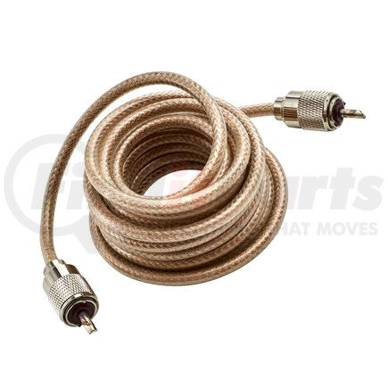 RoadPro RP-8X12CL CB Radio Antenna Cable - Coaxial, 12 ft., Soldered PL-259 Connector, for use with Single CB Antenna SO-239 Stud Mount