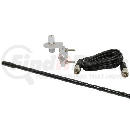 RoadPro RP-83B Antenna - CB Antenna Kit, 3 ft., with 9 ft. Cable, Black, 20 Gauge Copper Wire