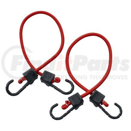 RoadPro RPJS-HD24 Stretch Cord - Nylon, 24" (7mm), Heavy-Duty, with Plastic Coated Anti-Scratch Hooks