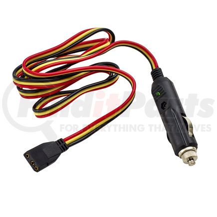 RoadPro RPPSCBH-3CP CB Radio Wiring Harness - 3-Pin, 12V, Built-in Fuse Plug with Green Indicator