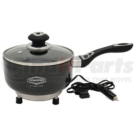 RoadPro RPSP225NS Portable Sauce Pan - 12V, Non-Stick Surface,Black