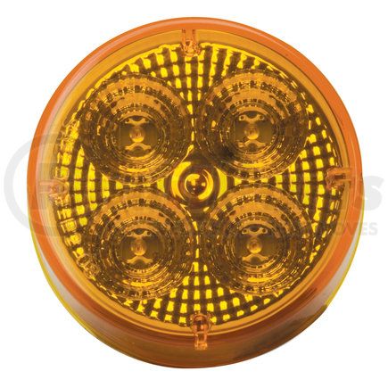 RoadPro RP1010ADL Marker Light - Round, 2.5" Diameter, Amber, Diamond Lens, 2-Pin Connector, 4 LEDs