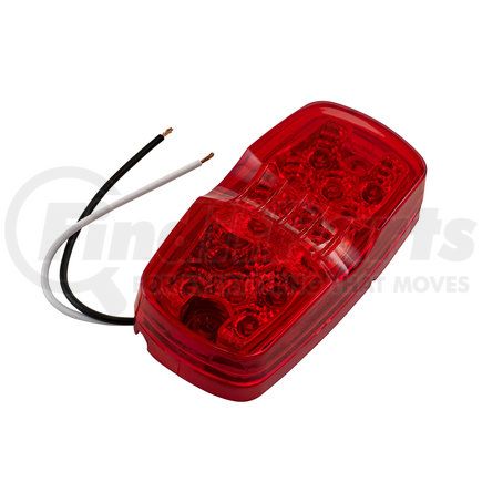 RoadPro RP1375RDL Marker Light - 4" x 2", Red, 13 LEDs, Double Bubble Sealed Light, Diamond Lens