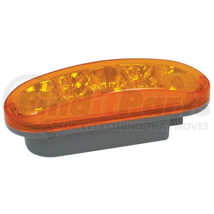 RoadPro RP6064ASMD Brake / Tail / Turn Signal Light - 6.5" x 2.25", Amber, Oval, Diamond Lens, 7 LEDs