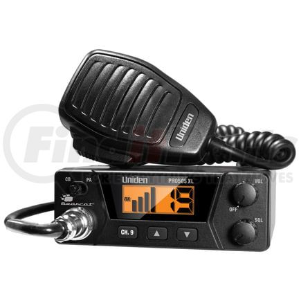 Uniden PRO505XL CB Radio - 40-Channel, Compact Mobile