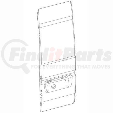 Mopar 68172507AF Door, Rear, LH, for 2014-2022 Ram ProMaster 1500/2500/3500