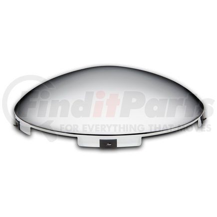 Roadmaster 208 Hub Cap, Front, Chrome, 6 Multi-Notch Cut-Out, 3/8" Lip, for 4, 5 and 6 Notch Hubs, for Steel Wheels, 8-23/32"