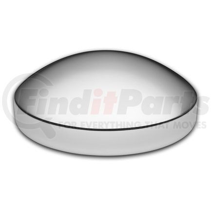 Roadmaster 320S Pointed stainless steel rear hub cap. Fits 8-1/2" diameter axle with 8 each 3/4" studs 8-1/8" I.D.