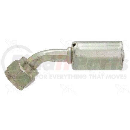 Four Seasons 14216 45° Female O-Ring Long Pilot, Steel, Standard Diameter Beadlock A/C Fitting