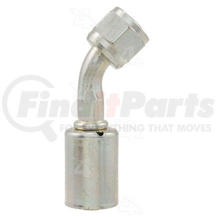 Four Seasons 14218 45° Female O-Ring Long Pilot, Steel, Standard Diameter Beadlock A/C Fitting