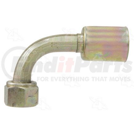 Four Seasons 14320 90° Female O-Ring Long Pilot, Steel, Standard Diameter Beadlock A/C Fitting