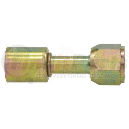 Four Seasons 14412 Straight Female O-Ring Long Pilot, Steel, Standard Diameter Beadlock A/C Fitting