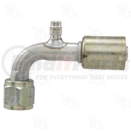 Four Seasons 14920 90° Female Standard O-Ring A/C Fitting w/ R12 Service Port