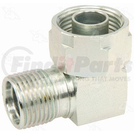 Four Seasons 15209 90° Tube-O to Male Insert O-Ring, Steel, Adapter, A/C Fitting