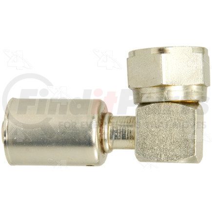 Four Seasons 15210 90° Female O-Ring Short Drop, Steel, Standard Diameter Beadlock A/C Fitting