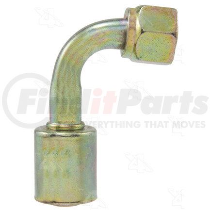 Four Seasons 16612 90° Female O-Ring Long Pilot, Steel, Standard Diameter Beadlock A/C Fitting