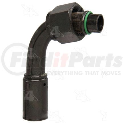 Four Seasons 18100 90° Female O-Ring Long Pilot, Steel, Reduced Diameter Beadlock A/C Fitting