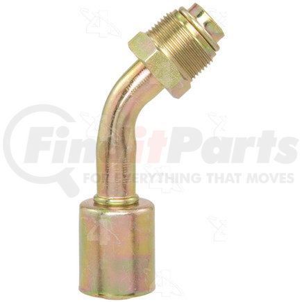 Four Seasons 18812 45° Male O-Ring Short Pilot, Steel, Standard Diameter Beadlock A/C Fitting