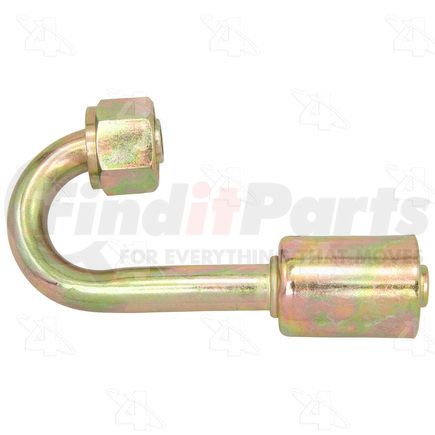 Four Seasons 18954 180° Female O-Ring Long Pilot, Steel, Standard Diameter Beadlock A/C Fitting