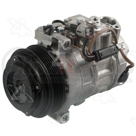 Four Seasons 198368 New Nippondenso 6SBU16C Compressor w/ Clutch