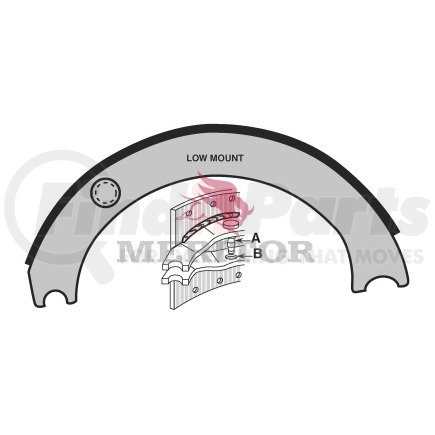 Meritor XSMA3124311E REMAN SHOE