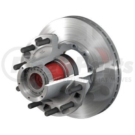 ConMet 10083391 Disc Brake Rotor and Hub Assembly - Flat Rotor, Aluminum Hub, 2.56 in. Stud, Steel Wheels