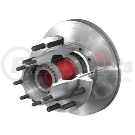 ConMet 10084790 Disc Brake Rotor and Hub Assembly - Flat Rotor, Aluminum Hub, 3.58 in. Stud, Aluminum Wheels