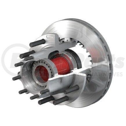 ConMet 10084930 Disc Brake Rotor and Hub Assembly - Splined Rotor, Aluminum Hub, 3.08 in. Stud, Steel Wheels