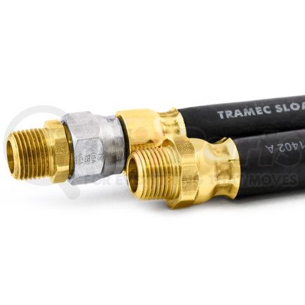 Tramec Sloan 453208 3/8 Adapter Style Hose Assembly, 8, 3/8 Fixed 3/8 Swivel, Black