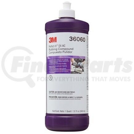 3M 36060 Perfect-It EX AC Rubbing Compound 1qt