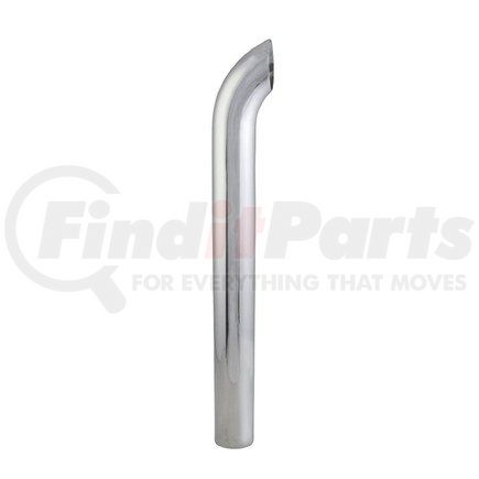 Donaldson P206387 Exhaust Stack Pipe - 48.00 in., Chrome, Curved Style, OD Connection