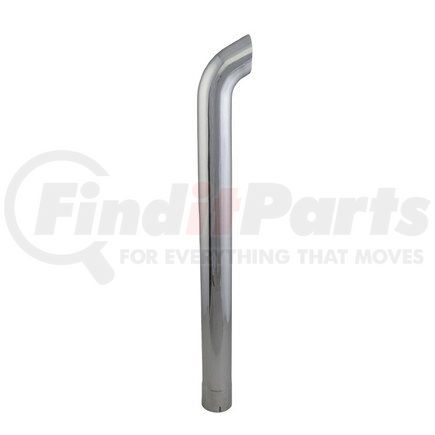 Donaldson P207320 Exhaust Stack Pipe - 48.00 in., Chrome, Curved Style, ID Connection