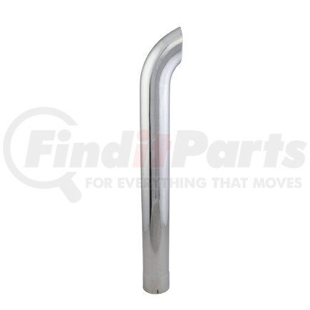 Donaldson P207321 Exhaust Stack Pipe - 48.00 in., Chrome, Curved Style, ID Connection