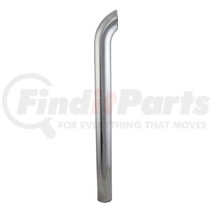 Donaldson P208395 Exhaust Stack Pipe - 60.00 in., Chrome, Curved Style, OD Connection