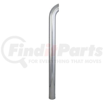 Donaldson P216205 Exhaust Stack Pipe - 72.00 in., Chrome, Curved Style, ID Connection