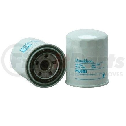 Donaldson P502051 Engine Oil Filter - 3.94 in., Full-Flow Type, Spin-On Style, Cellulose Media Type, with Bypass Valve