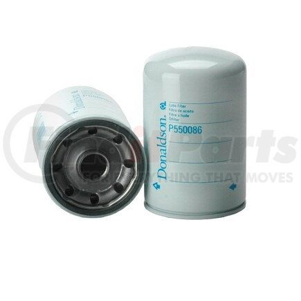 Donaldson P550086 Engine Oil Filter - 6.57 in., Full-Flow Type, Spin-On Style, Cellulose Media Type, with Bypass Valve
