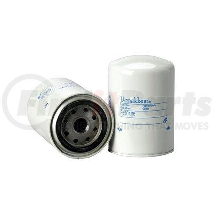 Donaldson P550166 Engine Oil Filter - 5.43 in., Full-Flow Type, Spin-On Style, Cellulose Media Type, with Bypass Valve